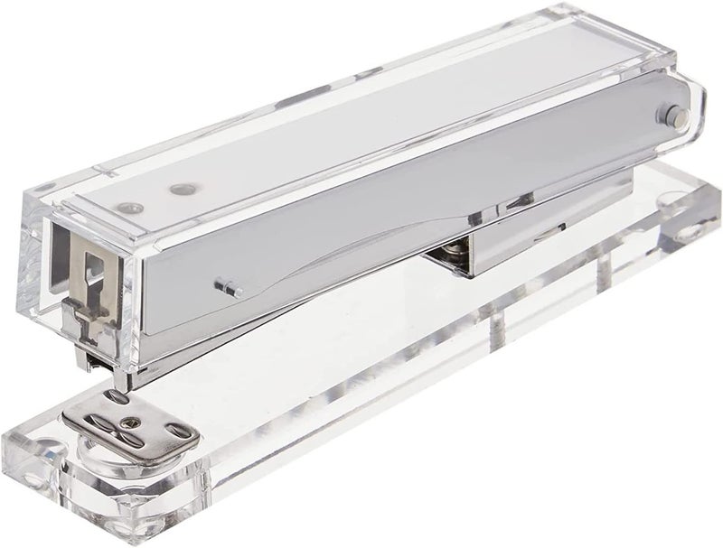 Kantek Clear Acrylic Desk Stapler - Heavy Duty Office Organizer with Non-Skid Feet - Image 5